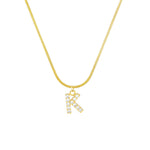 Diamonte Initial Necklace - Réalta