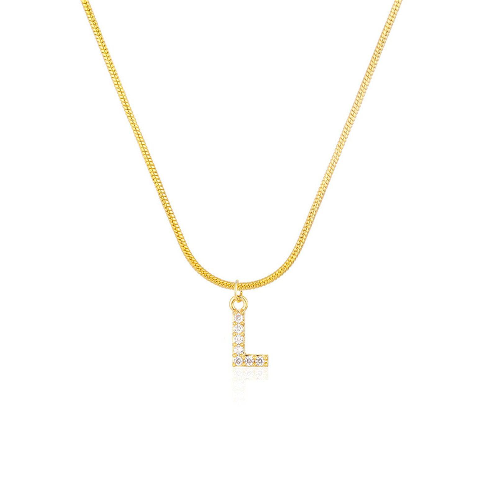 Diamante Initial Necklace - Réalta