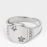 Álainn Gold Star Signet Ring - Réalta