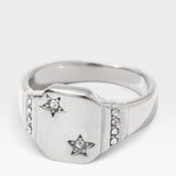 Álainn Gold Star Signet Ring - Réalta