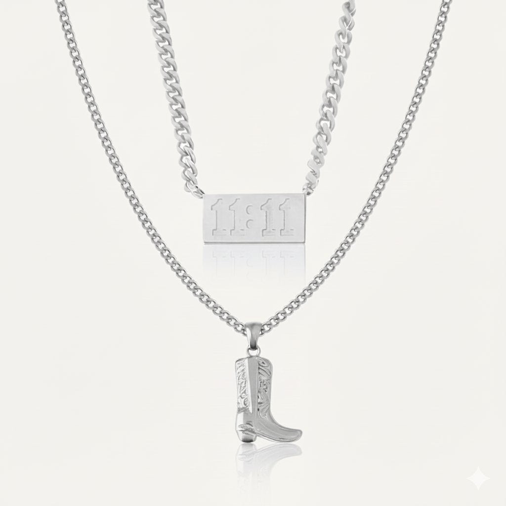 Cowboy & 11:11 Necklace Gift Set - Réalta