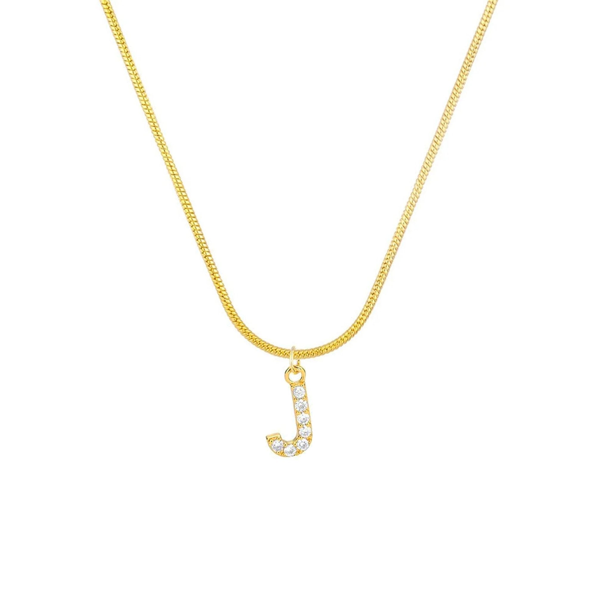 Diamonte Initial Necklace - Réalta