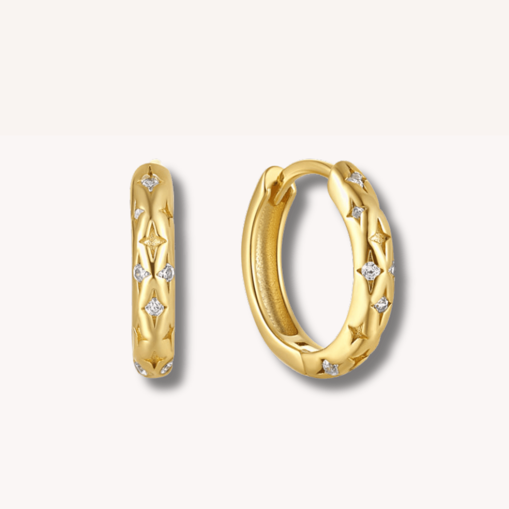 Fia Huggie Hoops - Réalta