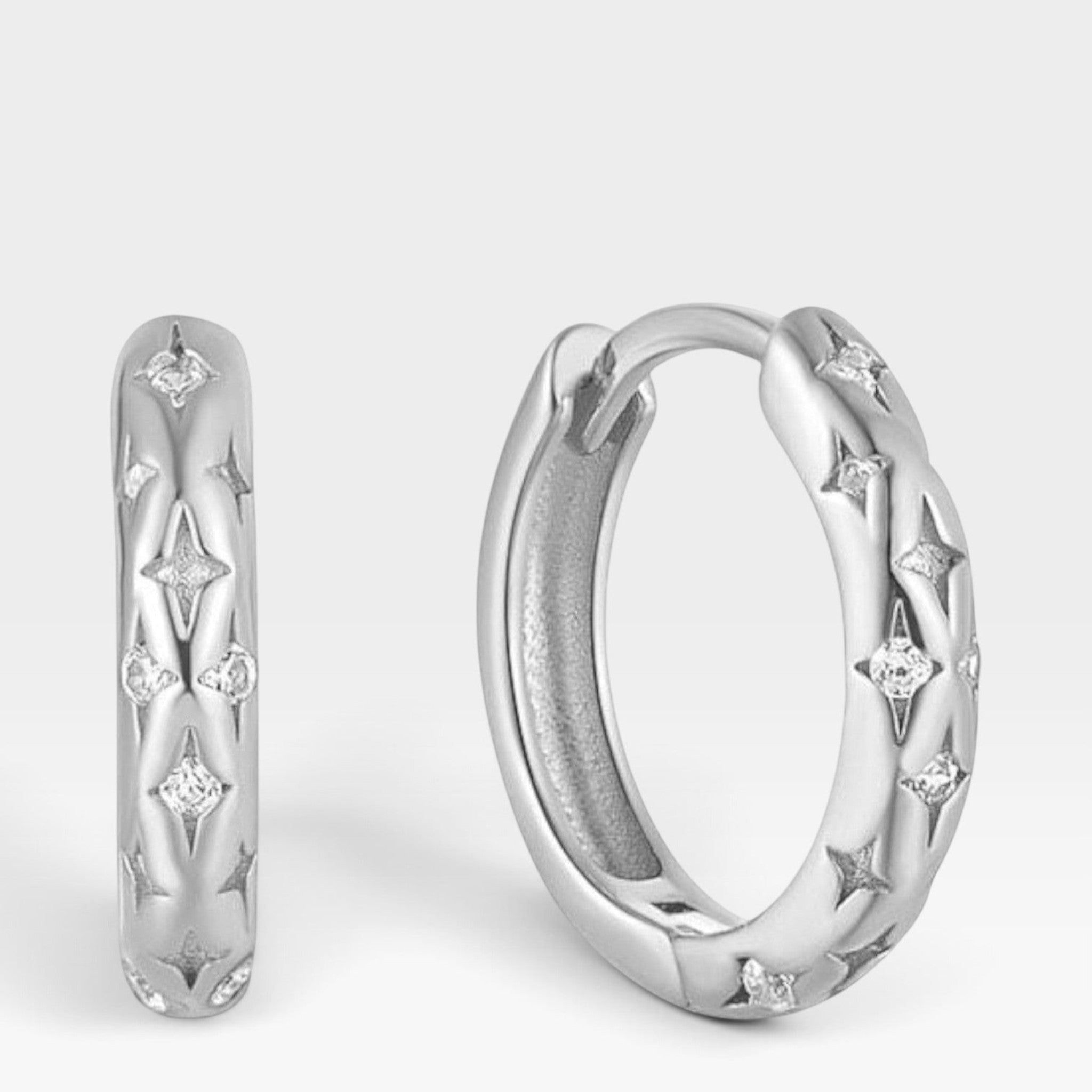 Fia Huggie Hoops - Réalta