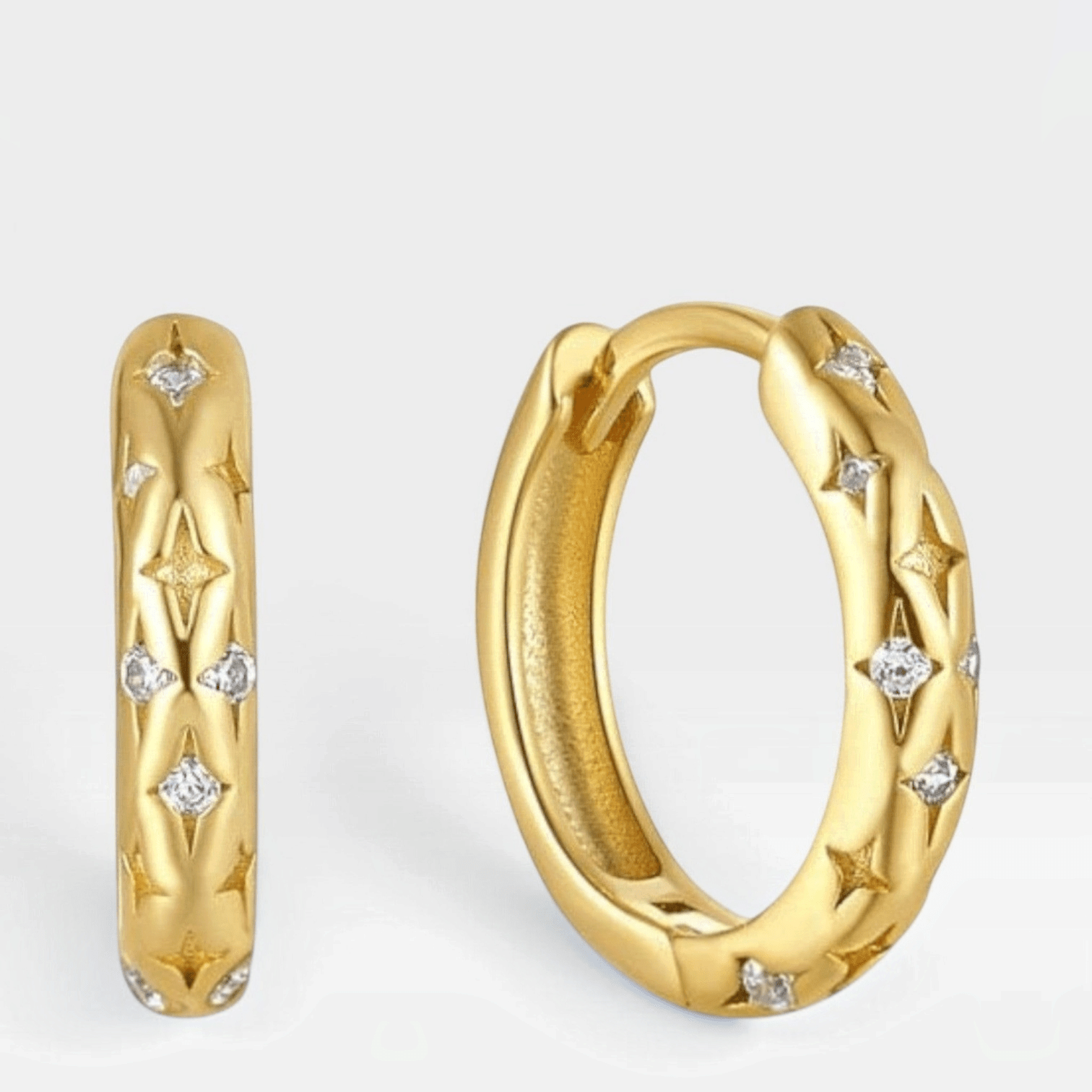 Fia Huggie Hoops - Réalta