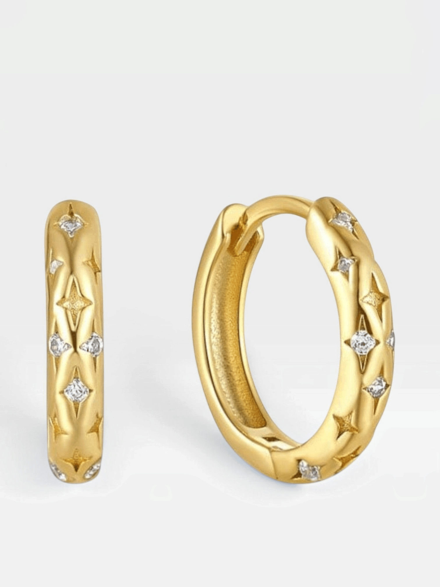 Fia Huggie Hoops - Réalta