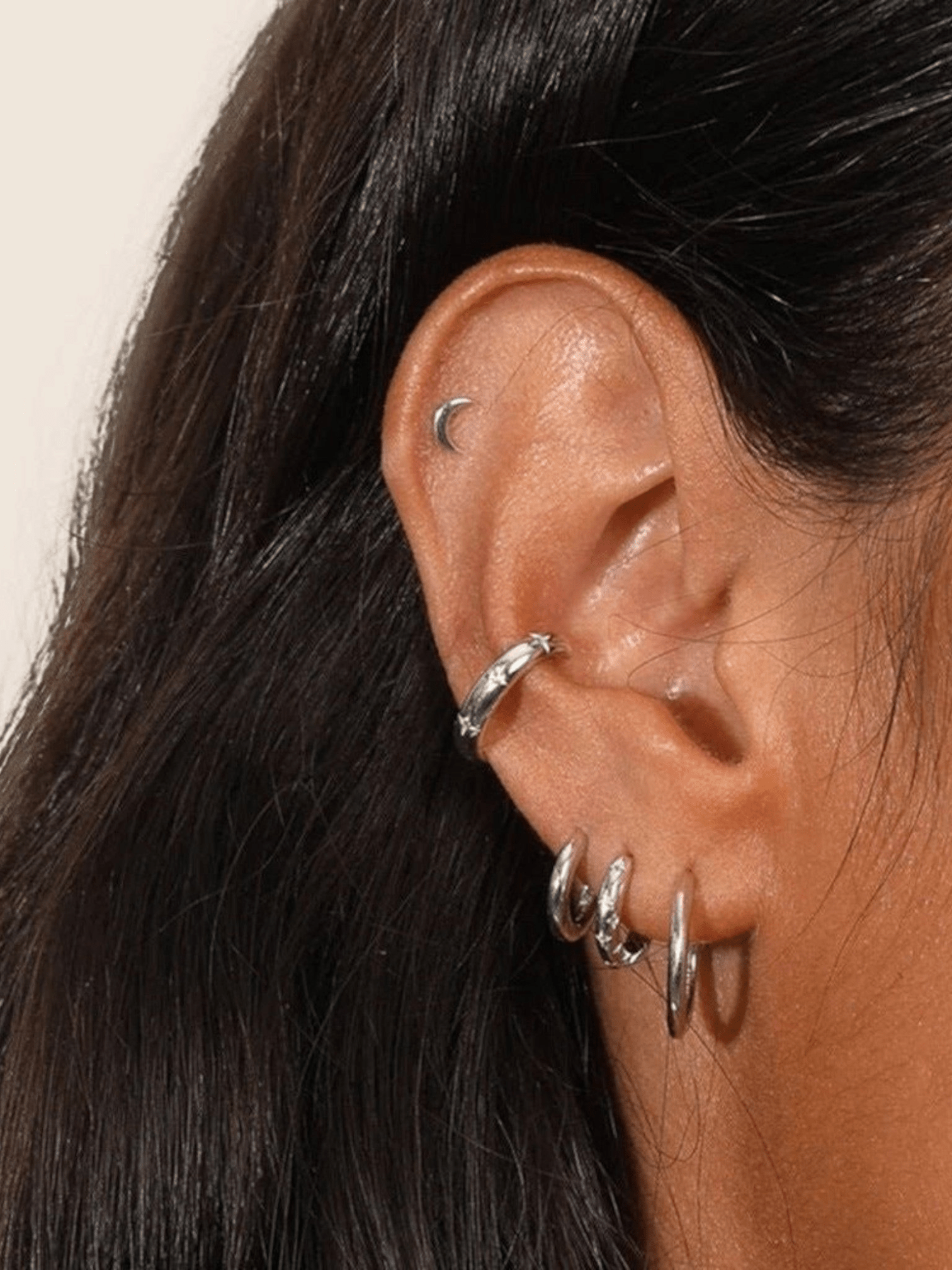 Fia Huggie Hoops - Réalta