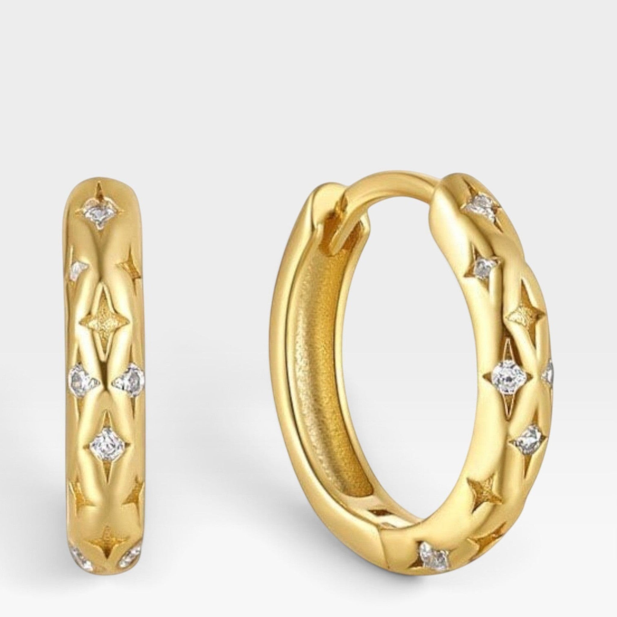 Fia Huggie Hoops - Réalta