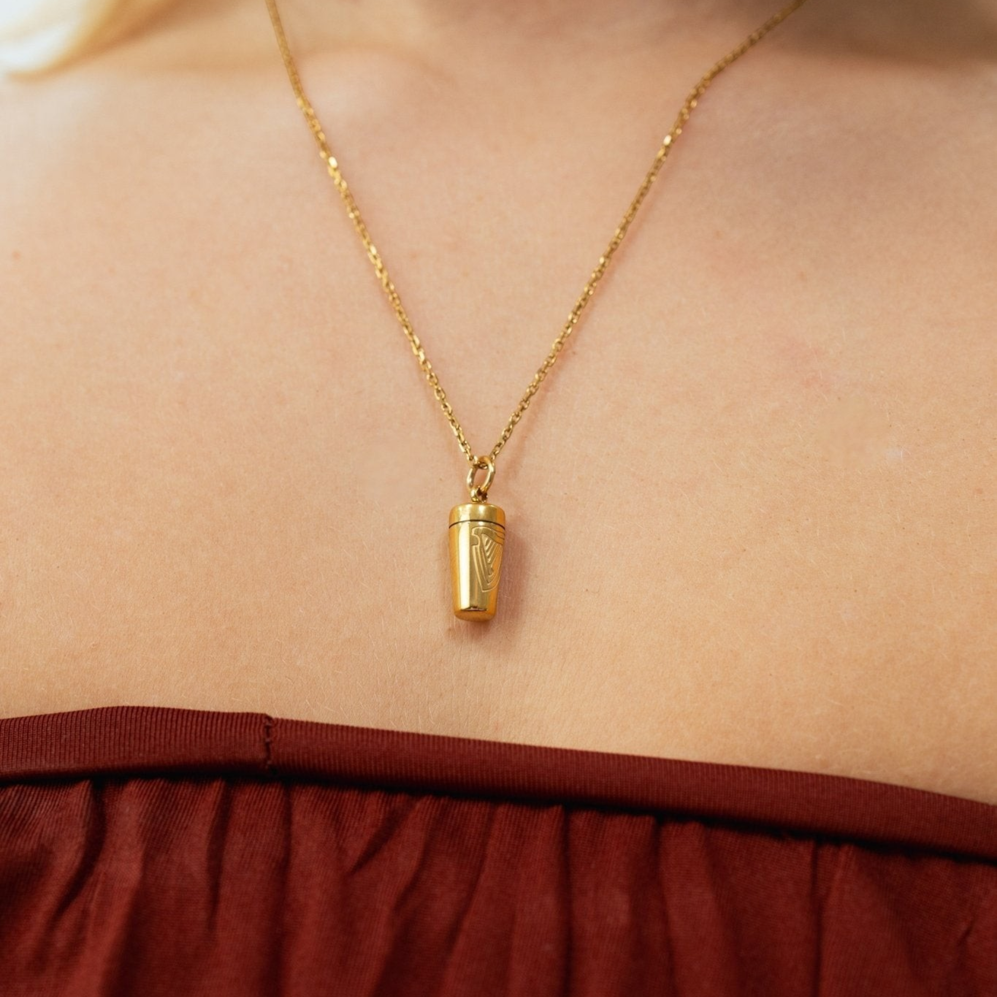 Pint of the Good Stuff Necklace, Guinness Pendant Chain