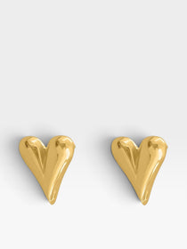 Holly Heart Studs - Réalta