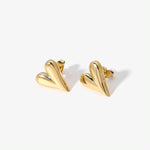 Holly Heart Studs - Réalta