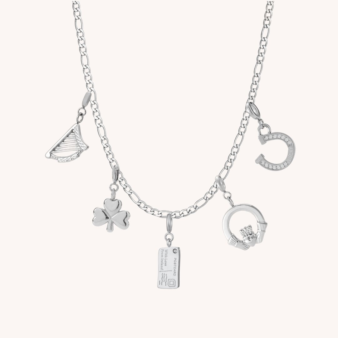 Irish Charm Necklace Necklaces Réalta Silver 