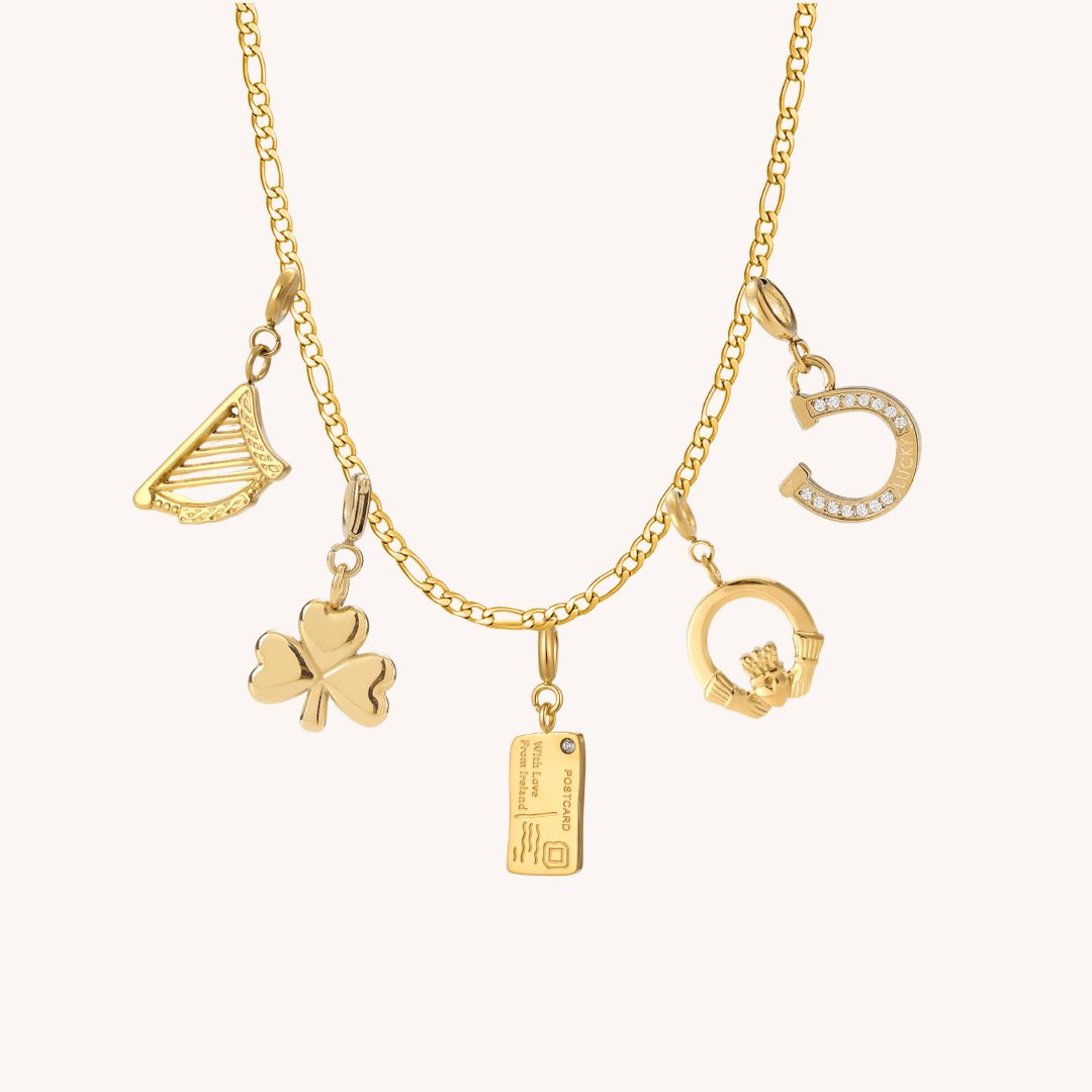 Irish Charm Necklace Necklaces Réalta Gold 