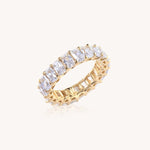 Pave Baguette Ring - Réalta