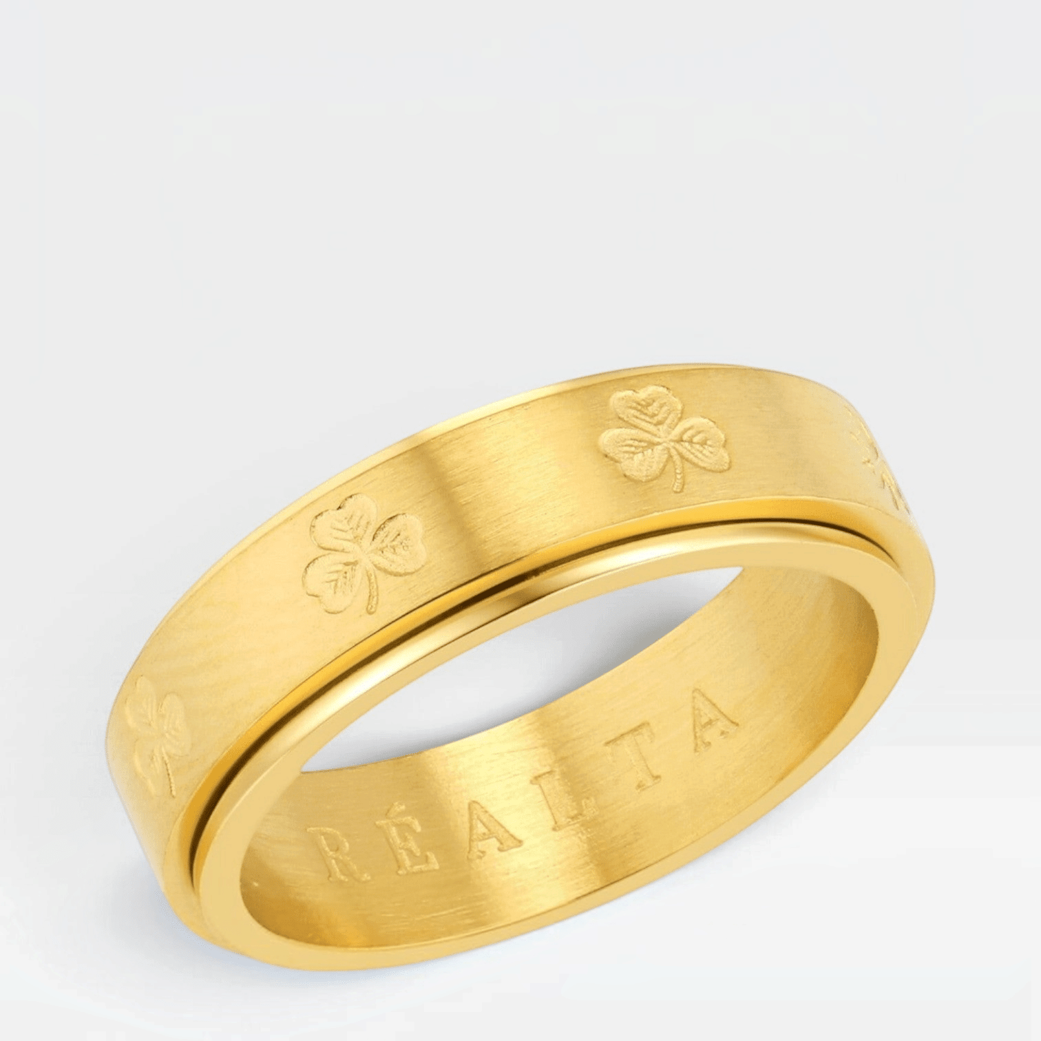 Réalta Clover Spinner Band Ring - Réalta