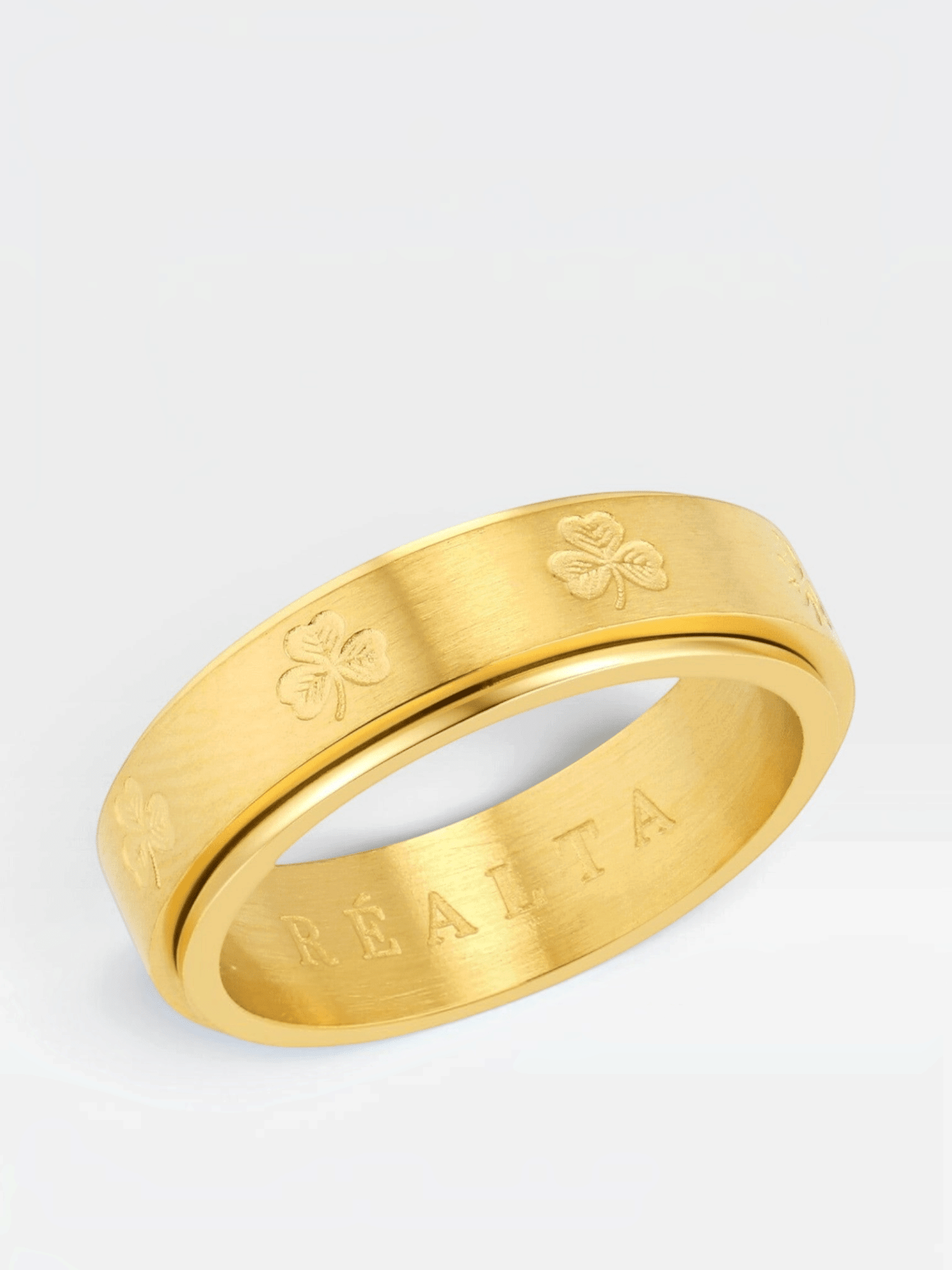 Réalta Clover Spinner Band Ring - Réalta