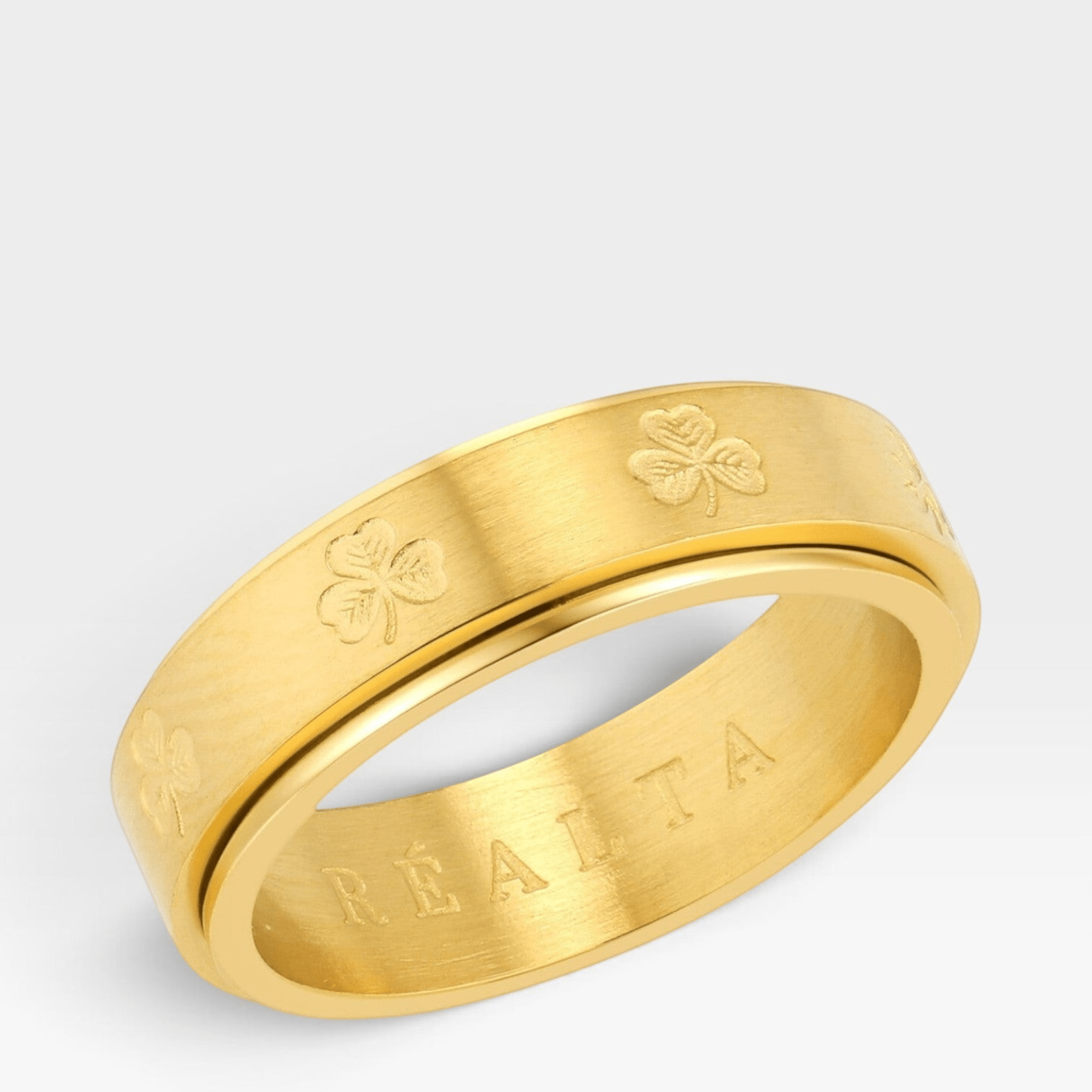 Réalta Clover Spinner Band Ring - Réalta