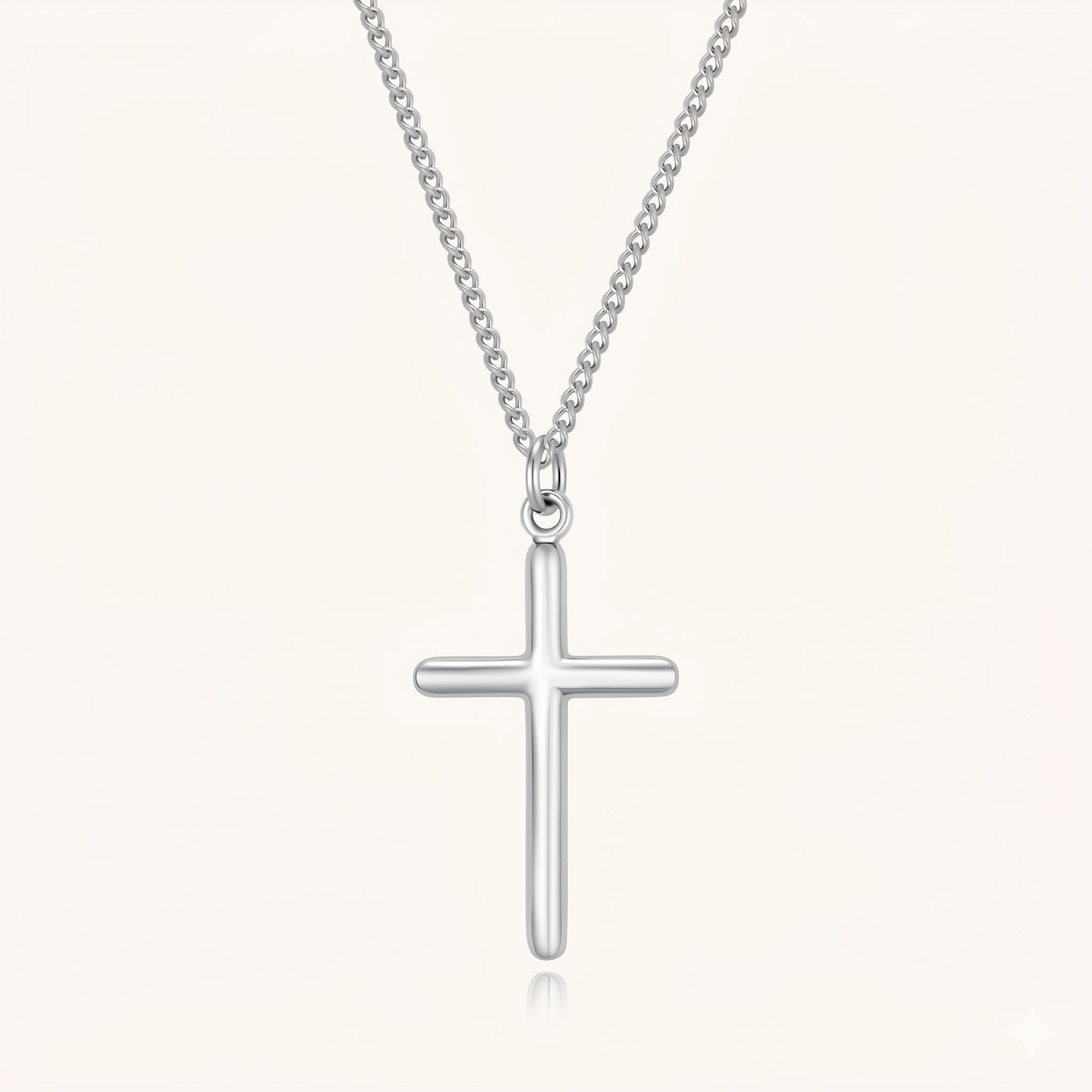 Cross Necklace Necklaces Réalta Silver 