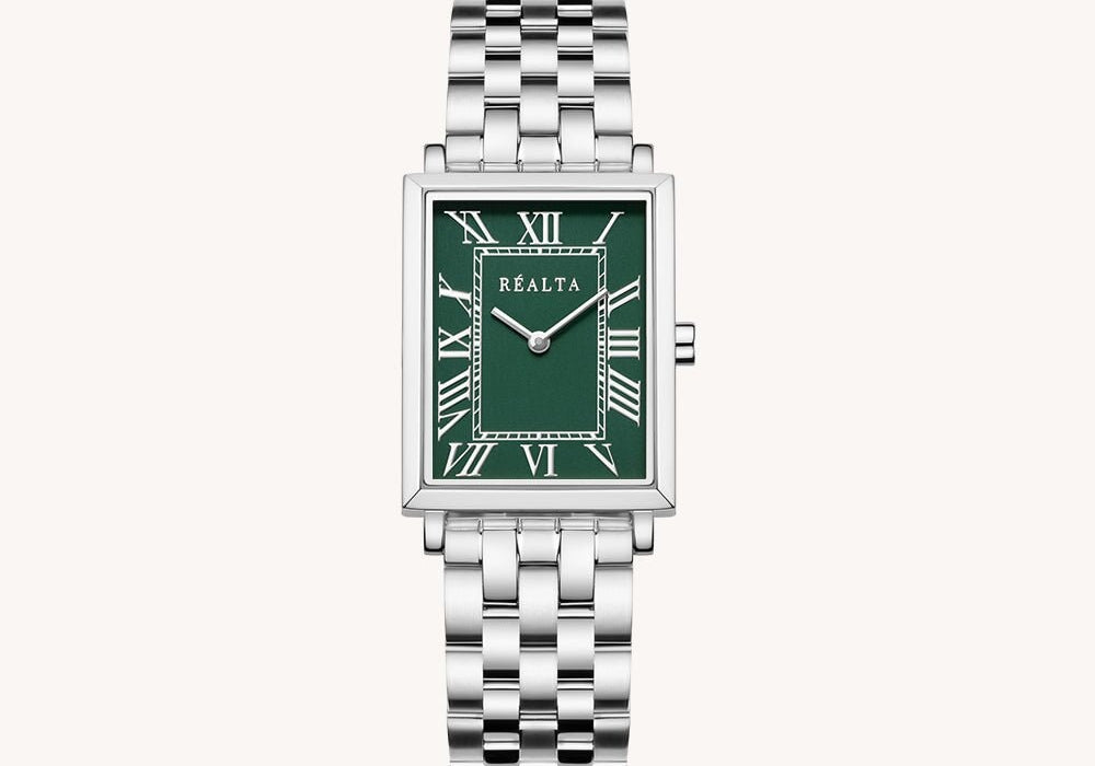 Emerald Watch Watch Réalta Silver & Green 