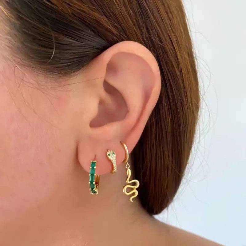 Serpent Hoop Earrings - réaltathelabel