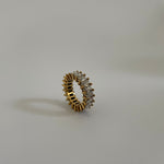 Pave Baguette Ring - réaltathelabel