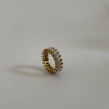 Pave Baguette Ring - réaltathelabel