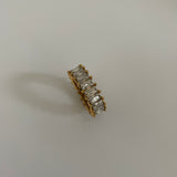 Pave Baguette Ring - réaltathelabel