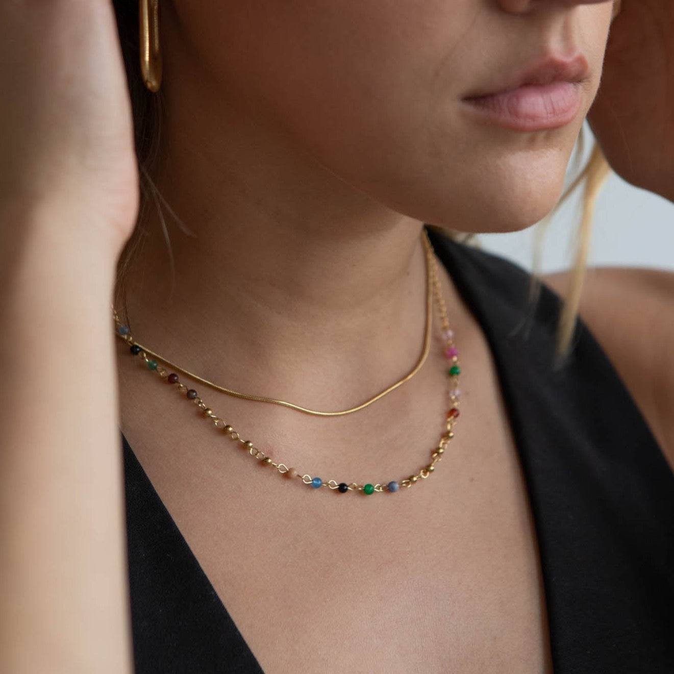 Alana Double Layer Necklace - Réalta