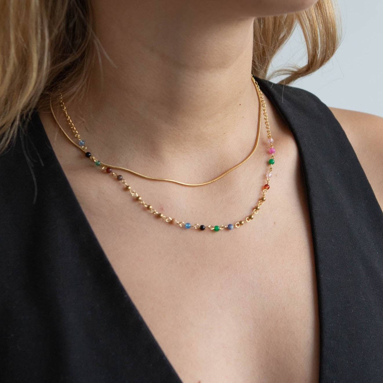 Alana Double Layer Necklace - Réalta