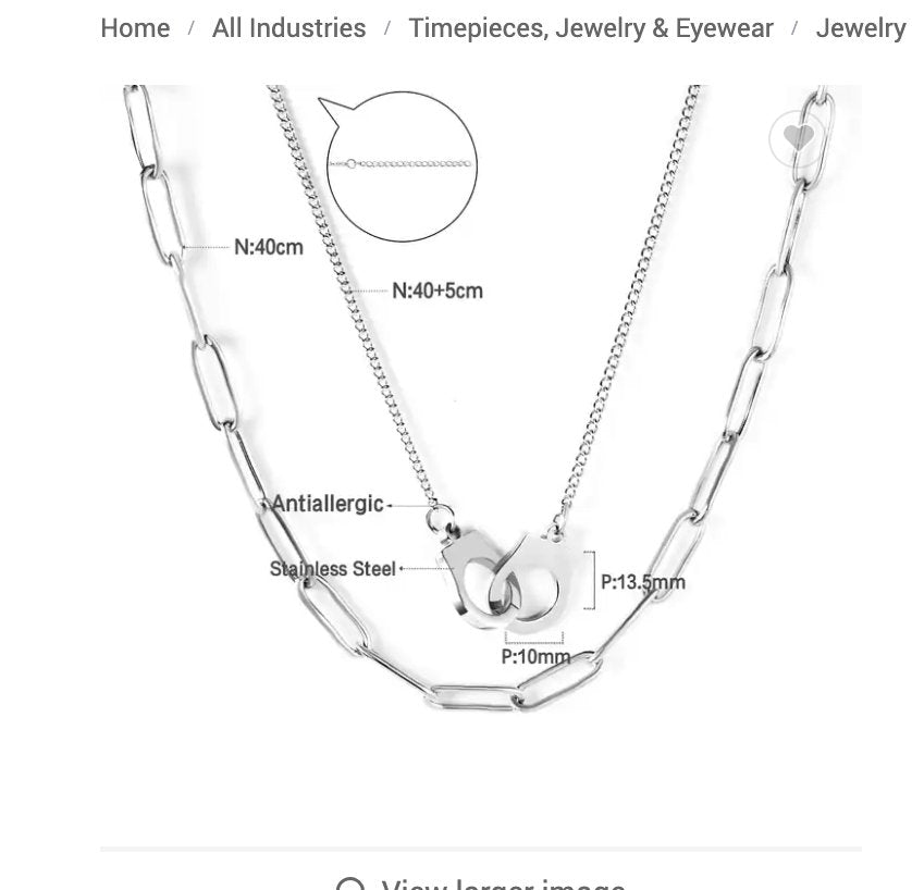 Chain Link Double Layer Necklace - Réalta