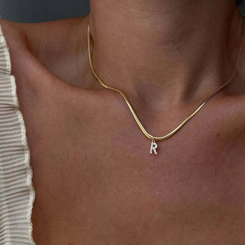 Diamante Initial Necklace - Réalta