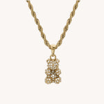 Diamonte Bear Necklace - Réalta
