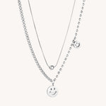 Double Layer Smiley Necklace - Réalta
