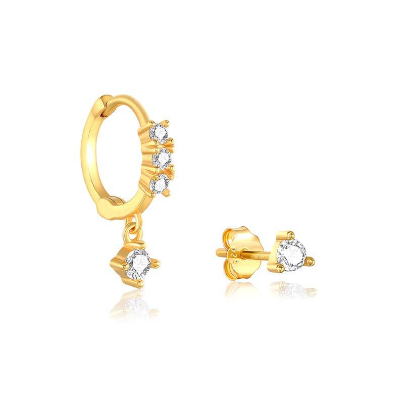 Duo stack earring set - Réalta