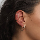 Gold Aime Huggie hoops - Réalta