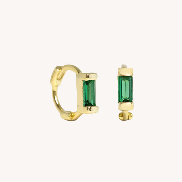 Gold Aime Huggie hoops - Réalta