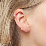 Gold Aime Huggie hoops - Réalta