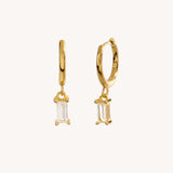 Gold Classic Huggie hoops - Réalta