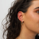 Gold Classic Huggie hoops - Réalta