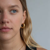 Olive Classic Gold Hoops - Réalta