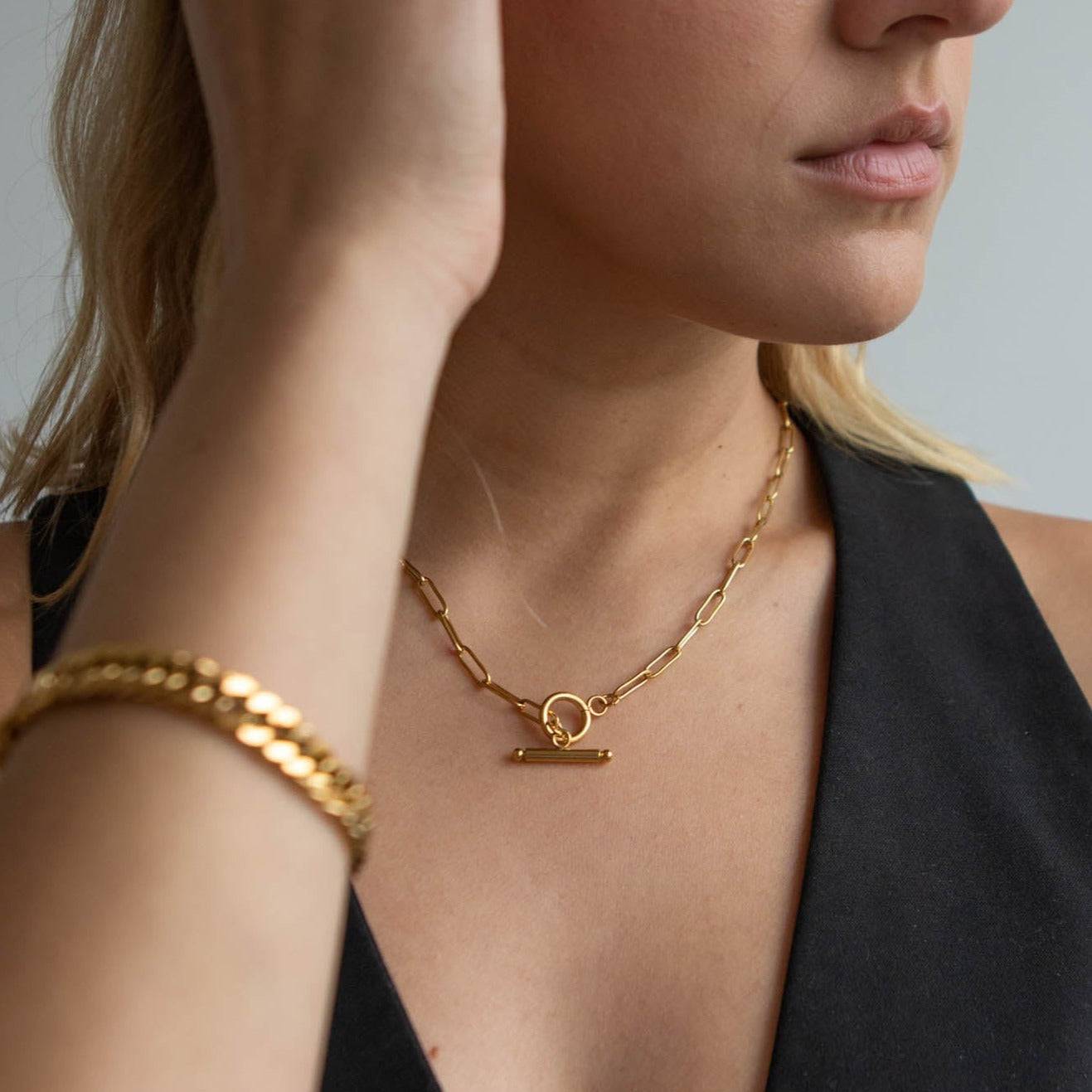 Paperclip Necklace Necklaces Réalta 