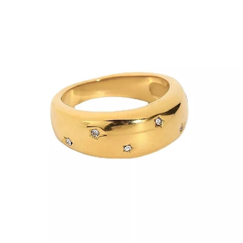 Reeva Dome Ring Gold - Réalta