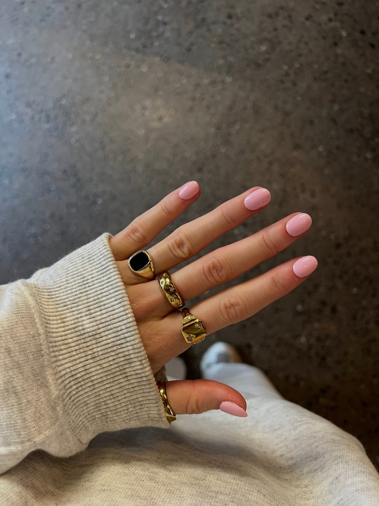Reeva Dome Ring Gold - Réalta