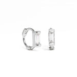 Silver Aime Huggie hoops - Réalta