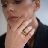 Vice Smiley Ring Gold - Réalta
